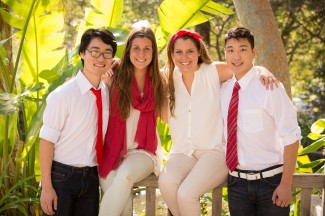 Team Japan: Luke Mizuki, Eloise Scott, Alyssa Holloway and Enoch Matsumura