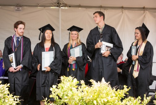 Student Award Winners: Matthew Bennett, Myvy Ngo, Alison Hensley, C.J. Miller and Paige Harris