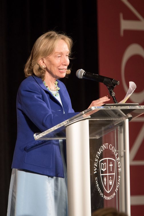 Doris Kearns Goodwin speaks at the 10th annual Westmont President's Breakfast