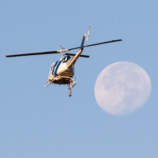 Helicopters are landing on Westmont's Lovik Field and being refilled with water to battle the GibraltarFire