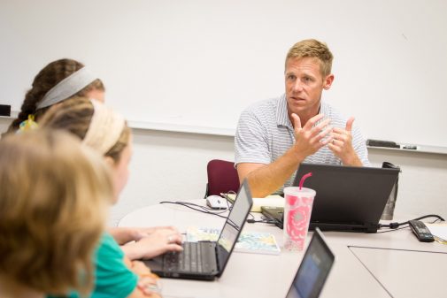 Dr. Thomas Knecht teaching Summer Scholars in 2013