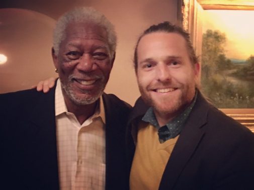 Morgan Freeman and Jon Huckins