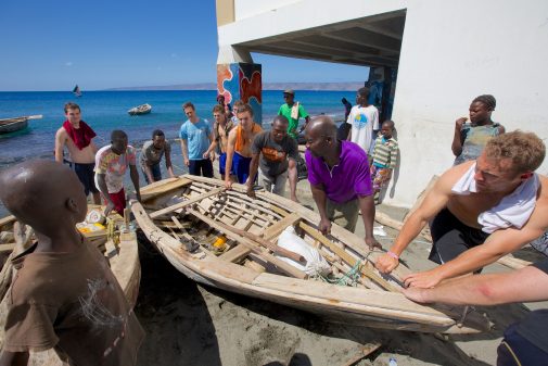 More than a dozen students are in Haiti to help locals start businesses