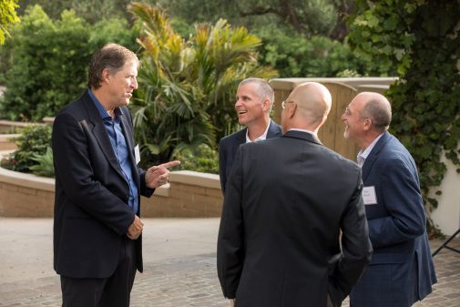 Steve Jones chats with Dave Odell, Alex Nizet and Reed Sheard