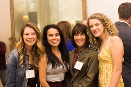 Allison Tamte, Andrea Garcia, Anne Smith Towbes, and Aeva Schrambach at the 2019 Women’s Leadership Luncheon